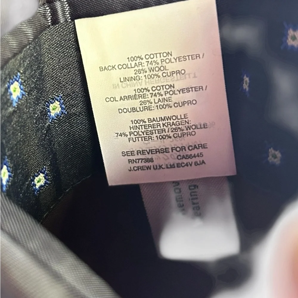 J. Crew Ludlow‎ Velvet Tuxedo Jacket/Blazer